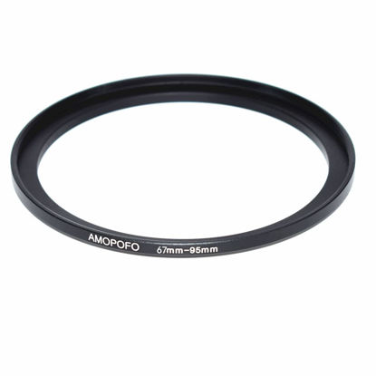 Picture of 67mm Lens to 95mm Camera Filter Ring,Compatible with All 67mm Camera Lens & 95mm UV,ND,CPL Lens Hood Accessories,Made of CNC Machined Aluminum(67-95mm)