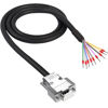 Picture of XMSJSIY DB9 Connector Adapter Cable, D-SUB 9Pin RS232 Serial Port Extension Cable Replacement with Bare Wire 22AWG (DB9 Female)