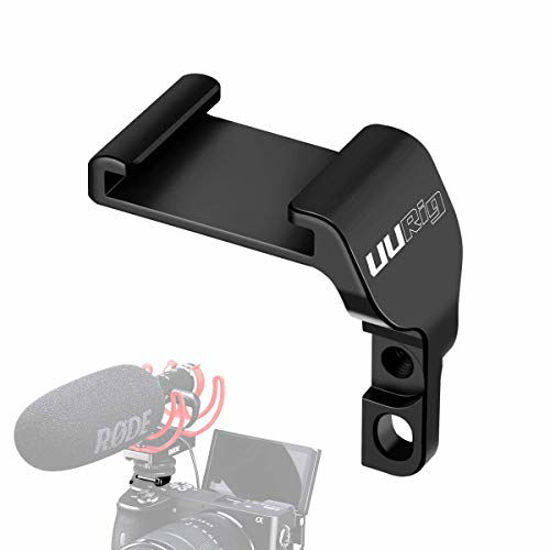 Picture of UURig R044 Extension Cold Shoe Microphone/Fill Light Mount for Sony A6600, No Block on Flip Screen, Video Shooting Vlogging Accessories