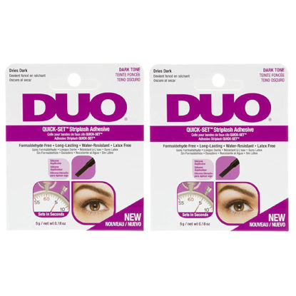 Picture of Duo Quick-Set Dark False Strip Lash Adhesive, Dries Dark 0.18 oz x 2 Packs