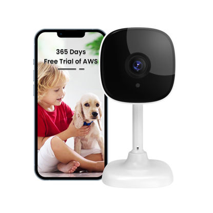 Picture of WIFI Indoor Camera for Home,1080P Security Camera (Plug-in) For Nanny,Kids,Baby Monitor,Privacy Mode,Safety US Cloud/Micro SD Card Storage,2-Way Audio,Motion Detection,Night Vision,Alexa Support