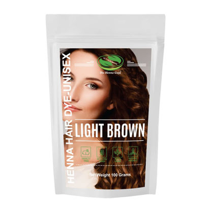 Picture of 1 Pack Light Brown Henna Hair & Beard Dye/Color - The Henna Guys