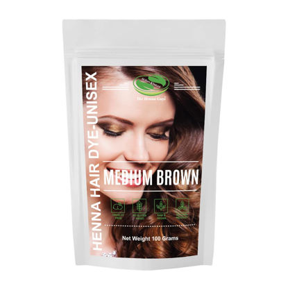 Picture of MEDIUM BROWN Henna Hair & Beard Color/Dye - 1 Pack - The Henna Guys®