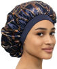 Picture of Bonnet Silk Bonnet for Sleeping Satin Bonnet Hair Bonnets for Black Women Silk Sleep Cap Satin Hair Bonnet for Sleeping Bonet Silk Bonnet for Curly Hair for Men Night Hair Wrap Head Cover Scarf