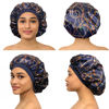 Picture of Bonnet Silk Bonnet for Sleeping Satin Bonnet Hair Bonnets for Black Women Silk Sleep Cap Satin Hair Bonnet for Sleeping Bonet Silk Bonnet for Curly Hair for Men Night Hair Wrap Head Cover Scarf