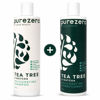 Picture of Purezero Tea Tree & Matcha Shampoo and Conditioner Set - Nourishing & Invigorating Scalp Treatment - Zero Sulfates/Parabens/Dyes -100% Vegan & Cruelty Free - Great For Color Treated Hair