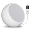 Picture of VOTNTUT USB Computer Speakers for Desktop Monitor,Computer Speakers USB Plug in with Loud Sound, Volume Control and Mute Button for Windows,Linux,Mac Air/Pro(USB-C to USB Adapter Included) (White)