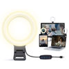 Picture of elfofle Video Conference Lighting Kit - Dimmable LED Ring Lights with Clip-On Design for Remote Working, Zoom Calls, Live Streaming - Perfect for YouTube, TikTok, and Self Broadcasting