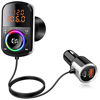 Picture of Bluetooth FM Transmitter for Car, PD 36W & QC3.0 Fast Car Charger Wireless Bluetooth 5.0 Car Adapter Radio Receiver, Hands-Free Calling Mp3 Audio Music Stereo Adapter Dual USB Ports TF Card 8 Colors