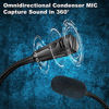 Picture of Smalody USB Computer Microphone - Professional Gaming Mic with RGB Rainbow Light, PC Goose-Neck Mic Microphone for Computer Desktop Laptop PS4, USB Plug Mic Recording for Skype, YouTube