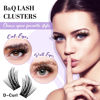 Picture of Lash Clusters 192 pcs Cluster Lashes Individual Lashes B28 Eyelash Extensions 10-18mm DIY Lash Extensions D Curl Volume Wispy Soft Comfortable Band False Lashes (D-10-18MIX,B28)