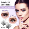 Picture of Lash Clusters 192 pcs Cluster Lashes Individual Lashes B01 Eyelash Extensions 10-18mm DIY Lash Extensions D Curl Volume Wispy Soft Comfortable Band False Lashes (D-10-18MIX,B01)