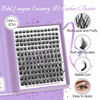 Picture of Lash Clusters 144 PCS Individual Lashes B&Q 3D Effect Eyelash Clusters Fluffy Cluster Eyelash Extensions Wispy Eyelashes Natural Look With Long Lasting Curl Cluster Lashes (3D01,10-18mm)