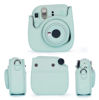 Picture of Phetium Instant mini 12 Camera Protective Case Compatible with Instax Mini 12 11,PU Leather Bag with Pocket and Adjustable Shoulder Strap (Mint Green)