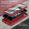 Picture of iPod Touch 7th/6th/5th Generation Case, iPod Touch case, Shockproof Silicone Case [with Built in Screen Protector] Full Body Heavy Duty Rugged Defender Cover Case for iPod Touch 7/6/5 (Red)