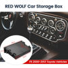 Picture of RED WOLF Single Din Car CD Player Radio Stereo Dash Trim Storage Pocket Box Kit Mounting Pocket Fit Toyota Universal Black Durable ABS for Collecting Items