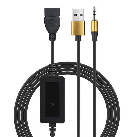 Aux to usb female store cable for car