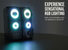 Picture of Manhattan USB Powered RBG Gaming Speakers - with Stereo Sound, Long 6ft Cord, Colorful Lights, Volume Control & 3.5 mm Audio Plug - for Computer, Monitor, Laptop, PC, Desktop -3 Yr Mfg Warranty-168359