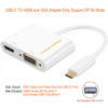 Picture of CableCreation USB C to HDMI VGA Adapter, Type C to HDMI 4K VGA 1080P Converter, Compatible with Galaxy S22 Ultra, MacBook Pro, iPad Pro 2020, Chromebook Pixel, XPS 13, Yoga 910, Surface Go