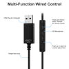 Picture of Computer Headphone, TITACUTE USB Earphones 2.5M 8.2FT Wired Earbuds with Microphone Mute Volume Control Noise Canceling Over Ear Hook PC Headset for MacBook Pro Chromebook Notebook Laptop Desktop Zoom