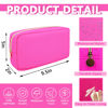 Picture of Waterproof Small Makeup Bag Pouch for Purse,Nylon Travel Toiletry Storage Bag Cute Preppy Cosmetic Bag for Women Girl,Waterproof Makeup Organizer Bag Skincare Bag Purse with Zipper(Small-Hot Pink)