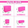 Picture of Waterproof Small Makeup Bag Pouch for Purse,Nylon Travel Toiletry Storage Bag Cute Preppy Cosmetic Bag for Women Girl,Waterproof Makeup Organizer Bag Skincare Bag Purse with Zipper(Small-Hot Pink)