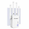 Picture of WiFi Extender, Upgraded WiFi Signal Repeaters, Wireless 2.4GHz 5GHz 1200Mbps WiFi Range Extender Network Booster, Signal Amplifier with High Gain Antenna / 2 Ethernet Ports