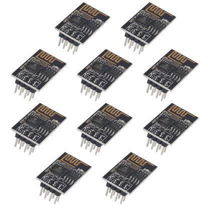 Picture of DWEII 10PCS ESP8266 ESP-01S WiFi Serial Transceiver Module 4MB Flash 3.3V Internet of Things WiFi Module Board