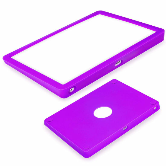 Picture of Silicone case for Magic Trackpad 2 Silicon case for Apple Wireless Touchpad Apple Trackpad Protective Cover，Anti-dust and Anti-Scratch Washable Wear-Resistant Silicone Skin (Purple)