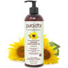 Picture of PURA D'OR Organic Sunflower Seed Oil (16oz) USDA Certified 100% Pure Carrier Oil - Moisturizing & Nourishing For Skin, Face, & Hair (Packaging May Vary)