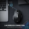 Picture of INPHIC Wireless Mouse, [Upgraded: Battery Level Visible] Large Ergonomic Rechargeable 2.4G Optical PC Laptop Cordless Mice with USB Nano Receiver, Black