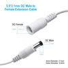 Picture of 2 Pack 33ft/10M Power Extension Cable, 2PCS DC 12V Power Adapter Extension Cord 2.1mm x 5.5mm, Compatible with 12V DC Adapter Power Supply or Wall Charger for CCTV Security Camera IP Camera(White)