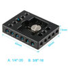 Picture of CAMVATE Camera Baseplate with 1/4" & 3/8" Thread Hole for DSLR Camera Cage Rig - 1578