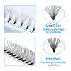 Picture of Premade Fans Eyelash Extensions Eyelash Extension 320PCS Promades Eyelash Fans 8D/10D/12D Lash Extension 0.07mm C/D Curl Pre Made Fans Eyelash Mixed Length 9-16/13-20mm Eyelash Extensions(10D-0.07-C, 1320mm Mixed Tray)