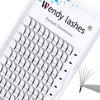 Picture of Premade Fans Lash Extensions 7D Long Stem 0.07mm C/D Curl Russian Premade Volume Eyelash Extension 12mm Lashes Extensions by WENDY LASHES(7D-0.07-C, 12mm)