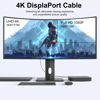 Picture of DisplayPort Cable 2-Pack, 6 Ft DP Cable Cord 2K@165Hz 144Hz, 4K@60Hz, Gold-Plated Braided High Speed Display Port Cable 144Hz, for Docking Station, Gaming Monitor, Graphics Card, TV, PC, Laptop