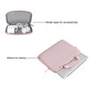 Picture of MOSISO Laptop Sleeve Compatible with MacBook Air/Pro, 13-13.3 inch Notebook, Compatible with MacBook Pro 14 inch 2023-2021 A2779 M2 A2442 M1, Neoprene Briefcase Bag with Detachable Small Case, Pink