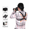 Picture of Vigorport Camera Strap,Cross Shoulder Straps for Binoculars, Rangefinders,Harness Strap Compatible with Canon, Nikon, Sony and DSLR SLR Cameras-Brown