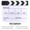 Picture of Glarks 8Pcs 10 x 12 inch Acrylic Film Directors Clapboard Set Hollywood Clapper Board Cut Action Scene Clapper Board with Eraser and Hex Wrench for Film Production and Film Theme Party