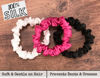 Picture of Celestial Silk Mulberry Silk Scrunchies for Hair (Small, Hot Pink, Black, White)