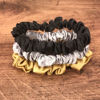 Picture of Celestial Silk Mulberry Silk Scrunchies for Hair (Small, Gold, Silver, Black)