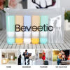 Picture of Beveetio Travel Bottles TSA Approved 15 Pack,2.9oz Silicone Refillable Size Containers, BPA Free Travel Tubes Toiletries for Cosmetic Shampoo Cream Conditioner Lotion Soap