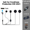 Picture of FreedConn Microphone Headphone Speaker Soft Cable Headset Accessory for Motorcycle Helmet Bluetooth Interphone intercom TCOMSC TCOMVB and TMAX(5Pin)