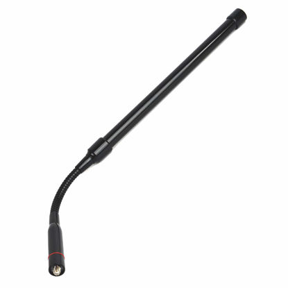 Picture of HYS Adjustable Gooseneck CS Tactical Antenna SMA-Female VHF UHF 144/430Mhz Antenna with Black Fiberglass for Kenwood Baofeng UV-5R/82 Two Way Radio