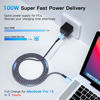 Picture of ELECPOW [USB-IF Certified] USB4 Compatible with Thunderbolt 4 Cable 6.6 FT, 40Gbps Cable with 100W Charging and 8K@30Hz 5K@60Hz or Dual 4K Video for Thunderbolt 4, Thunderbolt 3, USB-C Cable