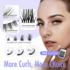 Picture of BEYELIAN Cluster Lashes D+ Curl 144 Pcs Individual Lash Clusters False Eyelashes Extension Natural Look Reusable Glue Bonded Black Super Thin Band Mix DIY Eyelash Extension (Style5 0.07 Mix Black Band)