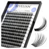 Picture of BEYELIAN Cluster Lashes D+ Curl 168 Pcs Individual Lash Clusters False Eyelashes Extension Natural Look Reusable Glue Bonded Black Super Thin Band Mix DIY Eyelash Extension (Style3 0.07 Mix Black Band)