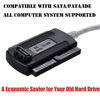 Picture of Warmstor SATA/PATA/IDE Hard Drive to USB 2.0 Adapter Converter Cable for 2.5" 3.5" Hard Disk HDD SSD with External AC Power Supply, Compatible with All Computer System PC Desktop Laptop