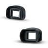 Picture of JJC 2 Types Viewfinder Eyecup Eyepiece for Canon 7D Mark II 5D Mark III IV 5Ds 1D Mark III IV 1Dx Mark II III 1Ds Mark III, Soft Long Design + Orignal Eyeshape Replaces Canon Eg Eye Cup