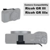 Picture of JJC Metal Thumbs Up Grip for Ricoh GR III GR IIIx GRIII GRIIIx GR3 GR3x with Hot Shoe Cover Protector Made of Aluminum Alloy Not Interfere with Controls of Camera